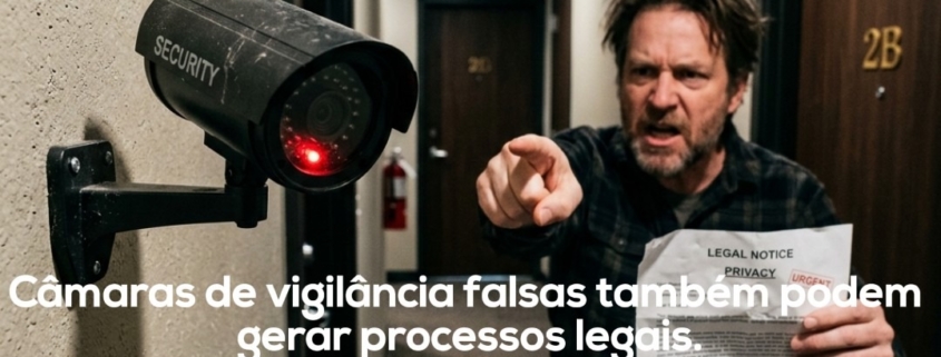 Câmaras de vigilância falsas também podem gerar processos legais