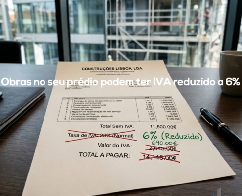 Obras no seu prédio podem ter IVA reduzido a 6%