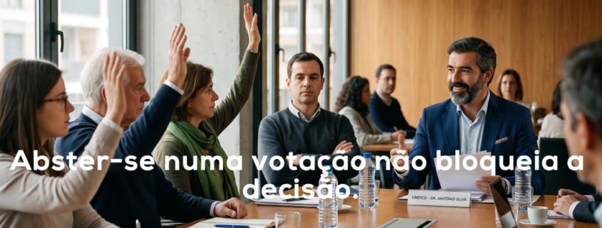 Abster-se numa votação não bloqueia a decisão