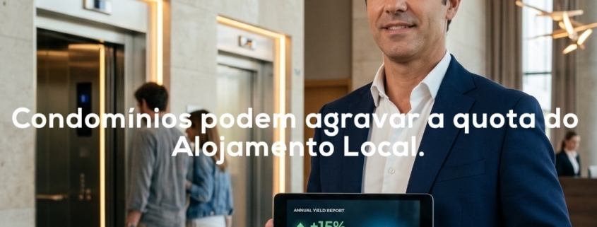 Condomínios podem agravar a quota do alojamento local
